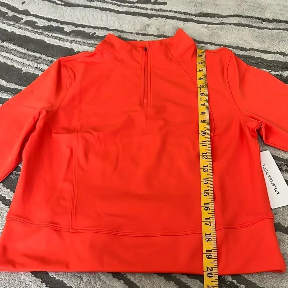 Yogalicious Lux Womenâs Crosstrain Everyday LongâSleeve 3/4 Zip Jacket T⌠- Picture 12 of 16